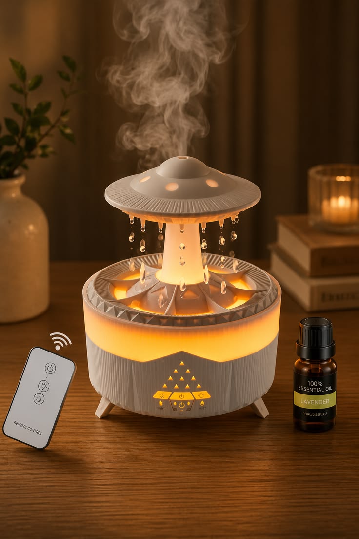 UFO Rain Drop Aroma Humidifier