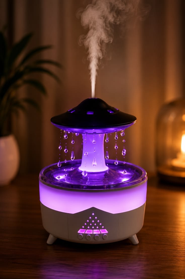 UFO Rain Drop Aroma Humidifier
